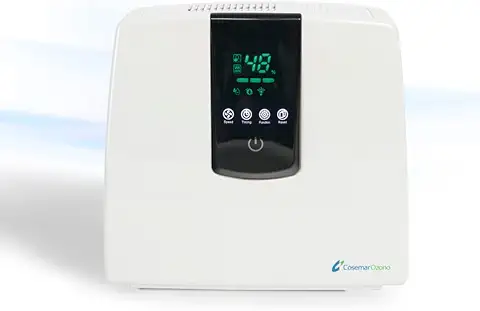 Ozono Hogar - Purificador de Aire Digital 5 en 1 - con CADR de 104,5 M3/h, Filtro HEPA y Filtro de Carbón Activo - Ideal para Alergias y para el Desinfectar el Hogar - con Función Ozono Ozono Hogar - Purificador de Aire Digital 5 en 1 - con CADR de 104,5 M3/h, Filtro HEPA y Filtro de Carbón Activo - Ideal para Alergias y para el Desinfectar el Hogar - con Función Ozono