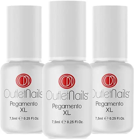 Pack 3 x Pegamento Uñas 7,5ml con Pincel - Nail Bond - Pegamento Uñas Postizas - Tips - Acrilicos - Nail Glue - Pegamento para Uñas - Outlet Nails  