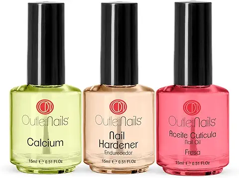 Pack Calcium15ml + 1 Aceite de Cutícula 15ml + Endurecedor 15ml para Uñas/uñas Acrilicas/sin Acidos/Primer Uñas Acrílicas/Primer Uñas Esculpidas  