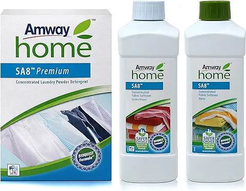 Pack Detergente Biodegradable y 2 Suavizantes.Nuestro Detergente para ropa más Vendido Incluye la Exclusiva BIOQUEST FORMULA, a base de Oxígeno Activo y Bio-enzimas.  