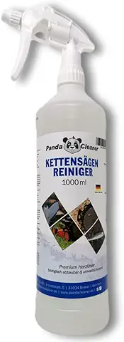 PandaCleaner Limpiador de Motosierras – 1000 ml – Spray Disolvente de Resina – Limpiador de Hojas de Sierra – Disolvente de Resina – Cortasetos  
