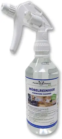 PandaCleaner Limpiador de Muebles Orgánicos – 500 ml Antiestático para Muebles – Limpiador Desengrasante Intensivo y Sensible – Limpiador de Madera para Superficies de Plástico, Barniz y Cuero  