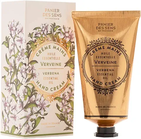 Panier des Sens - Crema de Manos Piel Seca Verbena - Crema de Manos Hidratante - Con Manteca de Karité y Aceite de Oliva - Cuidado de Manos Made in France - 97% Ingredientes Naturales - 75 ml  