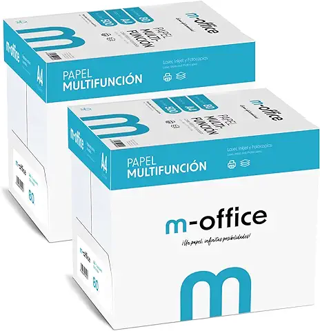 Paquete Folios A4 80gr, Paquete de 500 Hojas, Papel Multifunción para Impresora Inkjet y Láser, Hojas A4 210 x 297 mm Ideales para la Oficina como para el Hogar - Ofituria (5000 Hojas)  