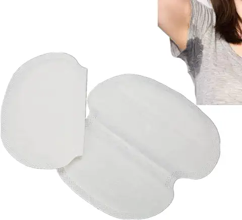 Parches Antitranspirantes Axilares,Desechables Almohadillas, Desodorante Ultra Delgado, Almohadilla Parches Sudor Axilas Desechables Escondidas Absorción Sudor y Eliminar Olor (40 Unids)  