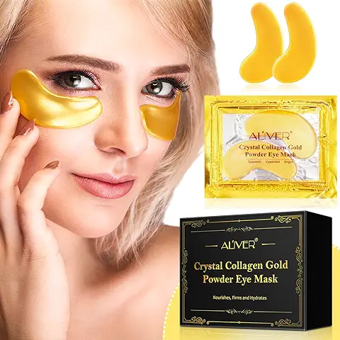 Parches Ojos Bolsas y Ojeras, 25Pares Parches Ojos, Parches Ojos Para Debajo de Los Ojos Para las Arrugas, Ojeras, Bolsas de Los Ojos y la Hinchazón, Hidratante, Anti Edad Ojeras  