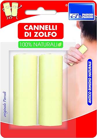 PARODI & PARODI – Sopladores de Azufre 100% Remedio Natural para Calambres y Tortícolis, 2 Unidades – Tratamiento Eficaz como Masajeador Cervical, Muscular, Cuello y Hombros Contra Humedad y Golpes de  