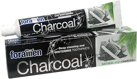 Pasta de Dientes Blanqueador Dental Charcoal con Carbón Activo 75 ml · Dientes más Blancos y Aliento Fresco · Iddeal para Acabar con las Manchas de tus Dientes  