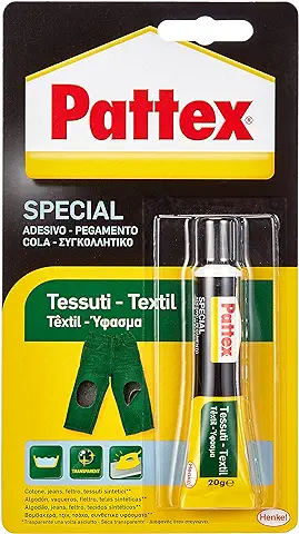 Pattex Pegamento para Textil, Transparente, Resiste a Lavados y Planchados, 20gr (1479394)  