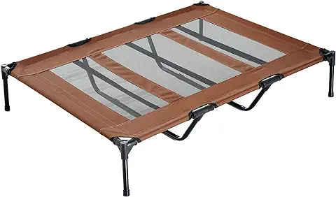 PawHut Cama Mascota para Perros Gatos Camas para Domir Relajar Exterior Terraza Jardín Malla de Ventilación  