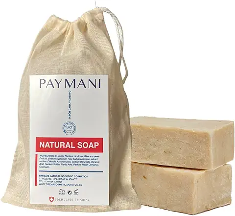 Paymani Natural Soap, Jabón cara y Cuerpo, Regenera y Combate el Envejecimiento, Ingredientes 100% Naturales  