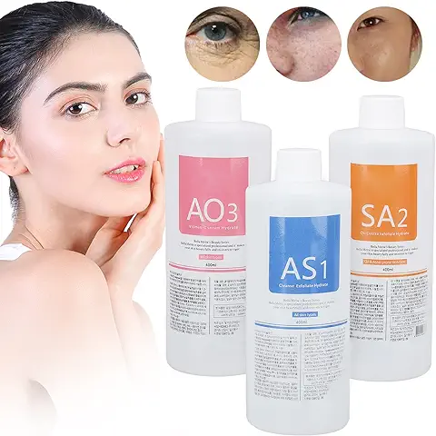 Peeling Solution AS1 SA2 AO3 Cuidado de la Piel Facial Dermoabrasión Suero Facial para Máquina de Belleza Regeneración de Colágeno Antienvejecimiento Rejuvenecimiento de la Piel  