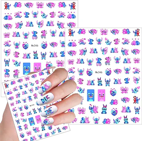 Pegatinas para Uñas Etiquetas Engomadas para Decoración de Uñas Bricolaje Nail Art Stickers Tema de Verano Autoadhesivo Uñas Manicura Diseño para Niños Niñas Regalo  