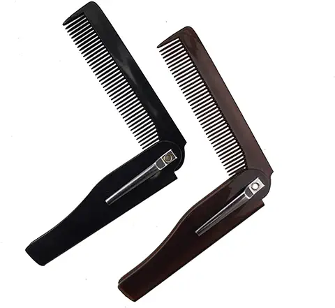Peine De Bolsillo Plegable Peine De Bolsillo Plegable Para Hombres Peine De Barba Plegable Peine De Bolsillo Barba Peine De Bigote Plegable PortáTil Para Bigote De Barba, Aceite Capilar Para Hombres  