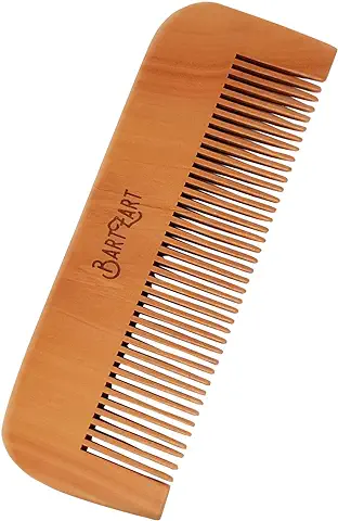 Peine para Barba BartZart Hecho de Madera de Durazno I El Peine para Barba Desenreda y Desata Suavemente tu Barba I El Complemento Perfecto para el Cuidado de tu Barba  