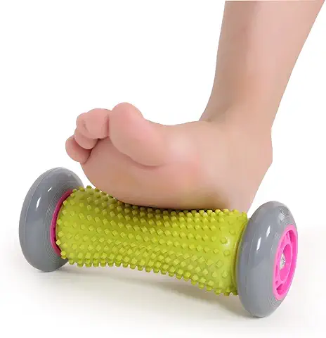 Pejoye Rodillo Fascitis Plantar, Masaje de Reflexología de Acupresión Palo Muñecas Antebrazos Rodillo de Masaje para la Fascitis Plantar Recuperación y Músculos Apretados (Grey)  