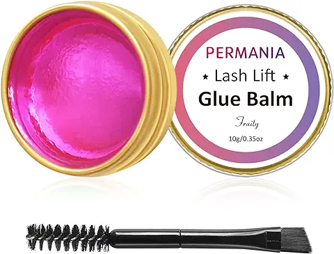 PERMANIA Pegamento para Levantar Pestañas, Lash Lifting Glue Balm, Para Lifting de Pestañas y Laminación de Cejas-rosa  