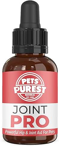 Pets Purest 100% Natural Joint Aid para Mascotas. Suplemento para el Cuidado de la Cadera y las Articulaciones. Mantiene la Flexibilidad y la Movilidad. Mejora las Articulaciones Rígidas y Envejecidas  