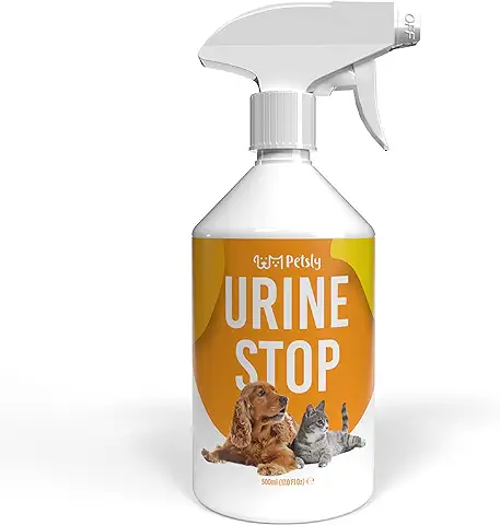 Petsly Spray Repelente PIS Perros y Gatos + Elimina Malos Olores, 500ml - Spray Repelente Gatos Exterior e Interior Organico - Repelente Perros Orina para Cualquier Superficie: Repele y Desodoriza  