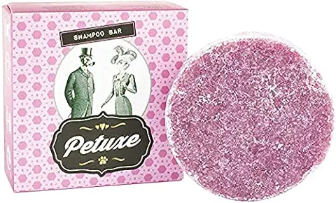 Petuxe Champú Sólido para Mascotas. Champú Vegano Perros. Champú Gatos. Todas Las Razas. Todo Tipo de Pelo. Todas Las Razas - Sin Siliconas. Lava en Profundidad - 50g  