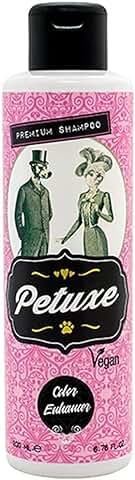 Petuxe Champú Vegano Potenciador del Color. Champú Vegano Perros. Champú Mascotas. Todas Las Razas. Lavante, Hidratante y Vitalizante. Aceite de Oliva Ecológico (200 ml)  