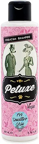 Petuxe Champú Vegano Zero% para Mascotas con Pieles Sensibles. Champú Perros. Champú Gatos. Sin Sulfatos, sin Siliconas, sin Sal.Todas Las Razas - 200 ml  