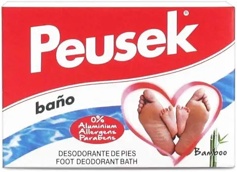 Peusek Baño, Polvo Desodorante y Antitranspirante para Pies, 2 Sobres de 10 g  