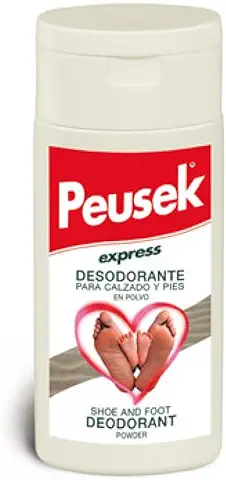 Peusek Express, Desodorante en Polvo para pies y Calzado, 40 g  