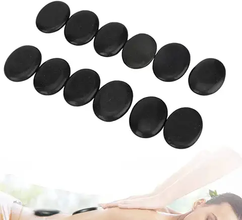 Piedras de Masaje Natural Hot SPa Masaje Energético Piedra de Basalto Terapia Corporal Herramienta de Cuidado de la Salud para el Hogar SPa Tratamiento de Relajación Alivio del Dolor  