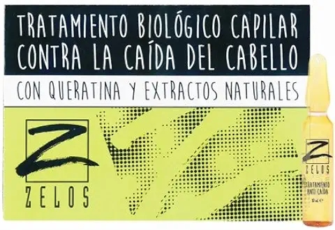 Placenta Vegetal Para La Pérdida Del Cabello - 12 Ampollas x 10ml - Con Queratina y Extractos Naturales - Tratamiento Anticaída del pelo con Proteínas - Crecimiento con Volumen y Brillo - Caída Hombre y Mujer - Zelos  