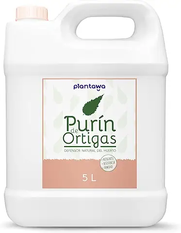 PLANTAWA Purín de Ortiga 5L 100% Sostenible para Plantas, para Control de Hongos y Clorosis Férrica, Control de Plagas y Hongos Sustancia Básica Natural. Poder Reverdeciente  