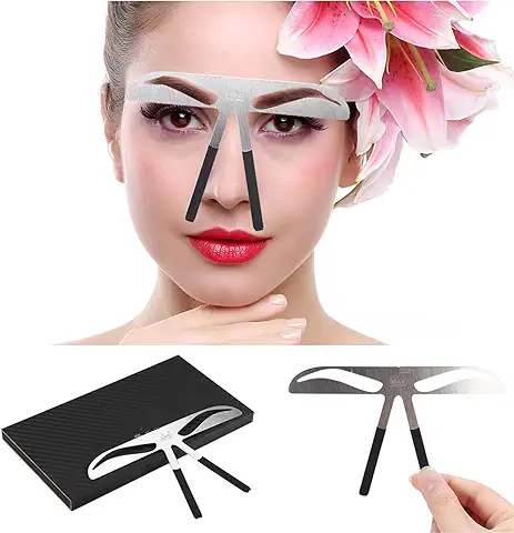 Plantillas de Cejas para Principiantes, Regla de Cejas Reutilizables, para Mujer, Dibujar, Mapa, Posicionamiento, Herramienta de Medición de Equilibrio(cejas Clásicas)  