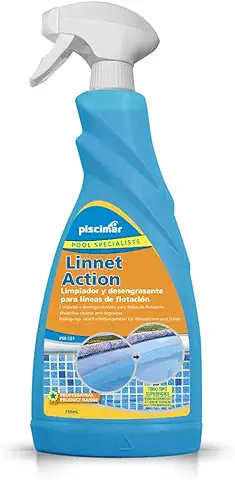 PM-121 Linnet Action: Potente Limpiador Biodegradable Especial para Líneas de Flotación de Piscinas y Spas. Botella 750 ml.  