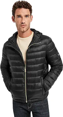 POLO CLUB Chaqueta Mickael Reciclada y Ultraligera con Capucha y Etiqueta Textil Hombre  