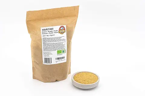 Polvo Haritaki BIO - 1kg - 100% puro y Natural - Sin Aditivos Artificiales - Crudos - Vegano  