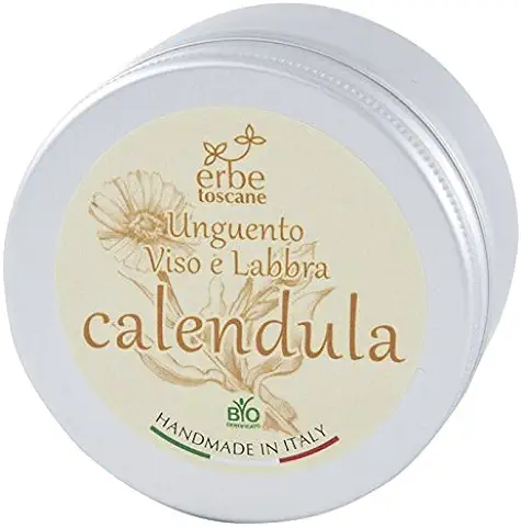 Pomada ECOLÓGICA CALÉNDULA - Ideal para Cara y Labios, Manos Agrietadas y Piel Seca - Puro Concentrado de Naturaleza – Hecha a mano en Italia (100 ML)  
