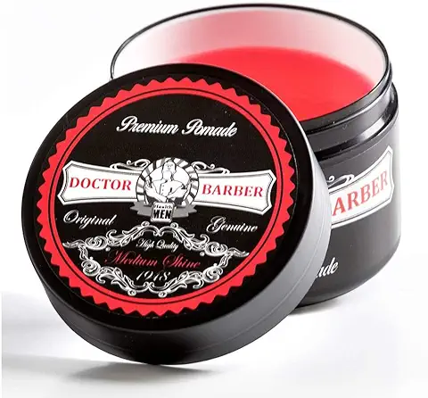 POMADA Gel Doctor Barber Peinado Profesional (Premium - Rojo)  
