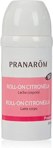 PRANARÔM - PranaBB - Roll-On Citronela - Leche Corporal Bio - Protección Natural para Bebe y Niño Desde 6 Meses - Prevención Picaduras - Mosquitos e Insectos - Protección Larga Duración - 30ml.  