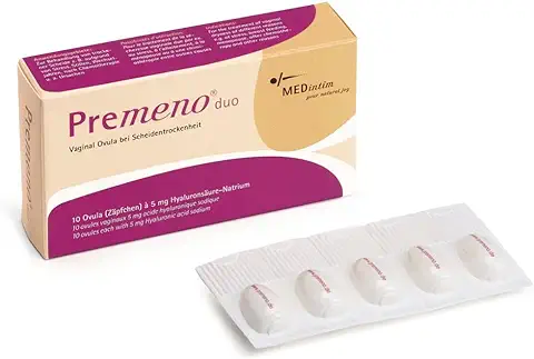Premeno® Duo - 10 Óvulos para Resequedad Vaginal e Infecciones Fúngicas  