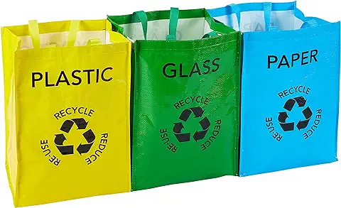 Premier Housewares - Juego de Bolsas de Reciclaje (3 Unidades), Multicolor  