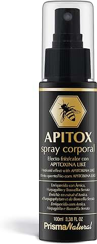 Prisma Natural - Apitox Spray, Efecto Frío, Veneno de Abeja para Músculos y Articulaciones, Spray de Tratamiento Corporal, 100 ml  