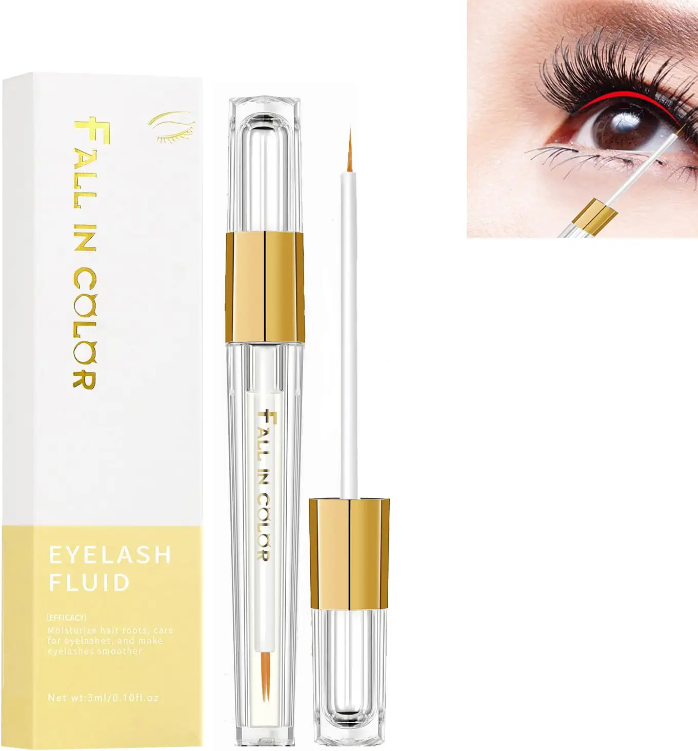 Serum Pestañas Crecimiento Probuk 3ml Sérum Crece Pestañas, Serum Cejas Crecimiento, Alargador de Pestañas Ara Un Crecimiento Largo, Grueso, Completo, Fuerte  