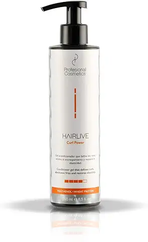 Profesional Cosmetics Hairlive Curl Power - Gel para Cabello Rizado, 250 ml  