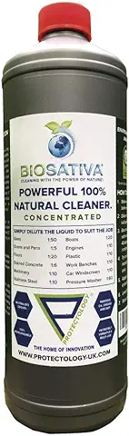 Protectology BioSativa | Limpiador Concentrado 100% Natural sin Químicos para usos Múltiples | 1 Litro  