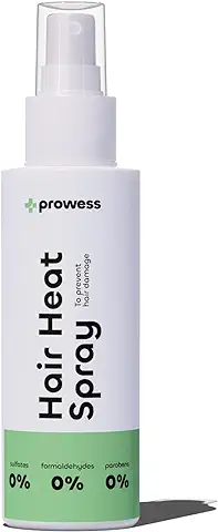 Prowess Spray Protector Termico Pelo Vegano sin Siliconas, 200ml - Spray Protector Solar Cabello - Protector de Calor para el Pelo Plancha y Secador - Protector Termico Cabello: Hidrata y Suaviza  