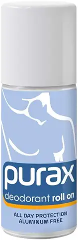Purax - Desodorante roll on, sin Aluminio, 50 ml  