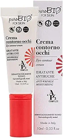 Purobio Crema de Contorno de ojos Hidratante Antiarrugas, 10 ml  