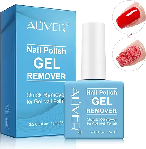 Quitaesmalte Gel 15 ml, Removedor Esmalte Semipermanente Profesional, Permanentes para Uñas, Elimina Fácil y Rápidamente el Esmalte en 3-5 Minutos, No Daña las Uñas  