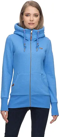 Ragwear NESKA Zip Sudadera con Capucha para Mujer, 100% Vegana  
