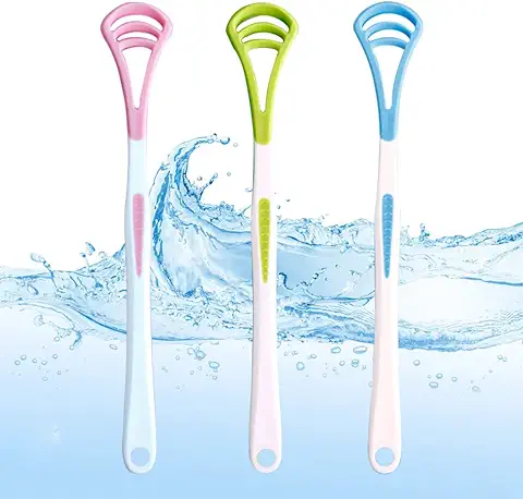Raspador Lengua,Limpiadores de Lengua,Limpiador Lengua,Limpiador Lingual,Limpieza Cepillo Lengua, Tongue Scraper Combatir el mal Aliento,Limpiando la Boca,4 PCS  